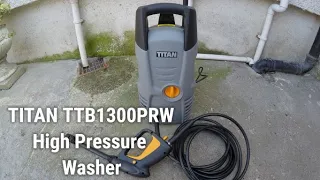 TITAN TTB1300PRW 100BAR ELECTRIC HIGH PRESSURE WASHER UNBOXING AND REVIEW