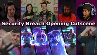 Reactions to FNAF: Security Breach Opening Cutscene & Gregory hiding inside Freddy