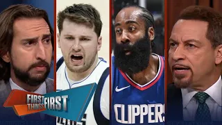 FIRST THINGS FIRST| Chris react to Clippers defeating Luka, Mavericks 109-97 in Game 1 without Kawhi