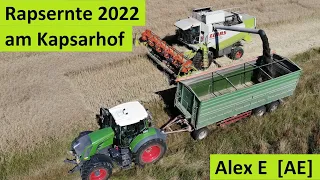 Rapsernte 2022 am Kasparhof Aschaffenburg | Dreschen mit Class Lexion 470 Montana | Alex E