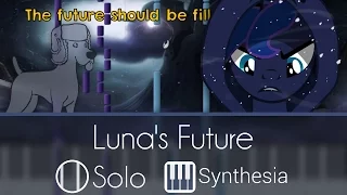 Luna's Future - My Little Pony - |SOLO PIANO COVER wLYRICS| -- Synthesia HD