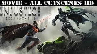 Injustice Gods Among Us - All Cutscenes (Game Movie)