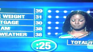 family feud 2011(steve harvey hits a family member)