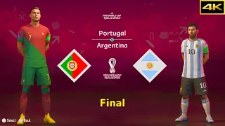 FIFA 23 | PORTUGAL vs. ARGENTINA | RONALDO vs. MESSI | FIFA WORLD CUP FINAL | [4K]