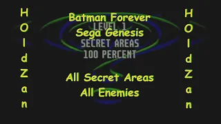 Batman Forever (100% secret areas & enemies), Sega Genesis, Batman. Прохождение (walkthrough)