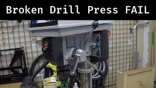 Junk Broken Delta DP300L Drill Press FAIL!