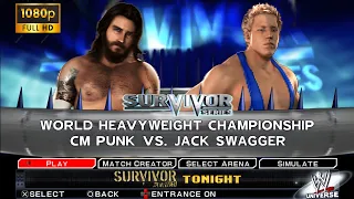 COM VS COM || WWE SVR 2011-Cm Punk Vs Jack Swagger For World Heavyweight championship