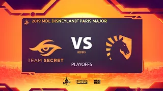 Team Secret vs Team Liquid, MDL Disneyland® Paris Major, bo5, game 1 [Smile & Adekvat]