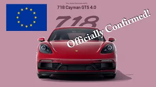 Porsche 718 Cayman and Boxster End Date EU Only