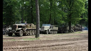 4 sd.kfz 9 pulling a Tiger 1 at Militracks 2023