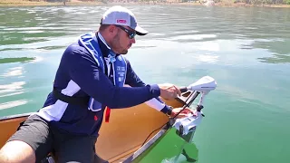 Transom Mount Electric Motors - Set-up and Demonstration of a Watersnake Motor with Dean Silvester