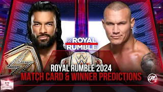 WWE ROYAL RUMBLE 2024 MATCH CARD & WINNER PREDICTIONS