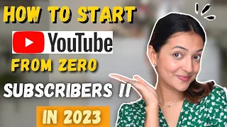 How would I start a youtube channel in 2023 with zero subscribers🤩😍❤️||Yashasvi Rajpoot||