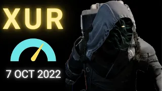 Where is XUR Today Destiny 1 D1 XUR Location and Official Inventory and Loot 7 Oct 2022, 10/7/2022