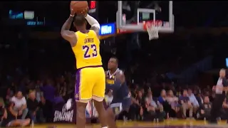 LeBron James First Lakers Game In Staples Center