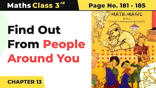 Class 3 Maths Ch 13 | Find Out From People Around You - Smart Charts |Math Magic Book Pg No. 181-185