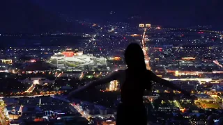 Lhasa Potala Palace at night, Tibet