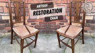 RESTORING HISTORY - Bringing a 120-Year-Old- ANTIQUE Chair Back to Life