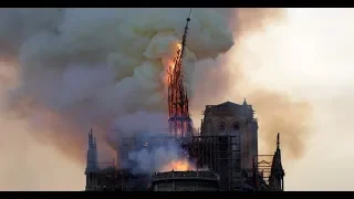 Notre-Dame de Paris, он же Собор Парижской Богоматери, шпиль упал