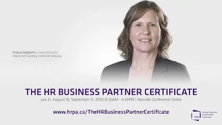 The HR Business Partner Certificate