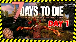 7 Days to Die A19 How to start a new game DAY 1 for beginners guide!