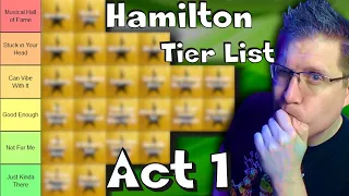 Ranking ALL Hamilton Songs in Act 1 | Hamilton Tier List...