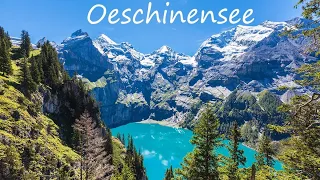 OESCHINENSEE - KANDERSTEG  SWISS ALPS #LAKES#  SWITZERLAND  4K
