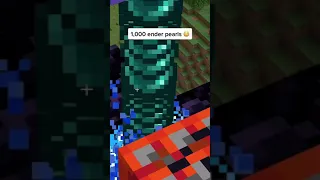 1,000 ENDER PEARLS vs PLAYER! #shorts