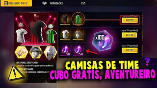 FINALMENTE!! PEGUE CAMISAS DE TIME BRASILEIRO?, AVENTUREIRO, SORRISO DECOMPOSTO, NOVIDADES FREE FIRE