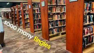 ASMR Public Library 👩‍🏫 Tapping & Scratching Books 💫 POV, Long Nails, No Talking