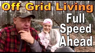 OFF GRID HOMESTEADING  Projects And Plans Are Full Speed Ahead For The New Cabin Build  Vlog 97