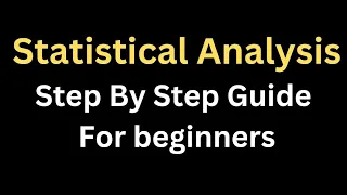 what is statistical data analysis | step by step guide