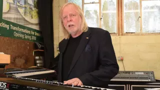 Rick Wakeman using the KORG KRONOS in preparation for the ARW Tour