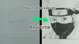 How to draw Kakashi Hatake ||Real Time|| tutorial.