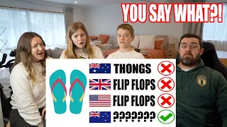 New Zealand Family Reacts to ONE LANGUAGE, FOUR ACCENTS | USA vs UK vs AUS vs NZ (English With Lucy)