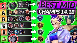 NEW MID LANE Champions TIER LIST for 14.1 - LoL Season 14 Meta Guid