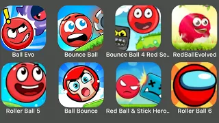 Awesome Red Ball Games: Red Ball Evolved, Roller Ball 5, Ball Bounce, Super Ball Adventure, Ball Evo