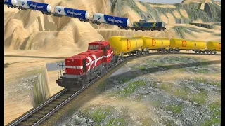 【踏切アニメ】あぶない電車 TRAIN Vs THOMAS AND FRIENDS🚦 Fumikiri 3D Railroad Crossing Animation indian