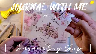 ASMR Aesthetic Journaling | Pink & Purple feat. @journalsay