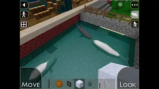 Survivalcraft 2 - Great White Shark vs Beluga Whale