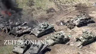 Krieg gegen die Ukraine: Russland will westliche Leopard- und Bradley-Panzer zerstört haben