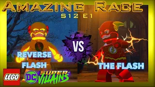 The Flash vs Reverse Flash!! Amazing Race S12 E1 (LEGO DC Supervillains)