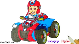 Paw Patrol Moto Pups!!!  | How To Draw Ryder From Moto Pups Paw Patrol