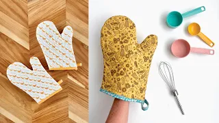 Sew the PERFECT OVEN MITT 🙌 FREE PATTERN! All the steps • Fits PERFECT • Easy