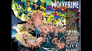 Wolverine's FIRST Bone Claws! Fatal Attractions! Wolverine 75, Larry Hama & Adam Kubert, Marvel 1993