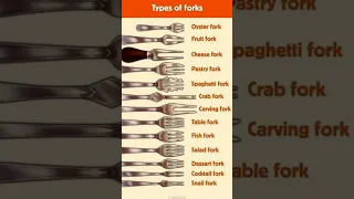 Fork Types Explained: A Visual Tour of Fork Vocabulary | Advance English Vocabulary #shorts
