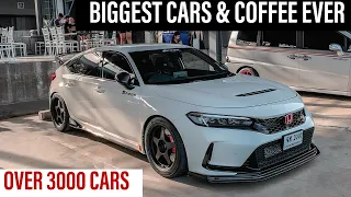 OVER 3000 CARS SHOWED UP FOR CARS AND COFFEE BANGKOK 2023 #carsandcoffee