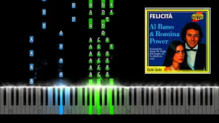 Al Bano & Romina Power - Felicita Piano Tutorial