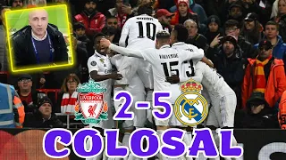 EL REAL MADRID DESTROZA AL LIVERPOOL, NOCHE HISTORICA EN ANFIELD. ENORME VINICIUS