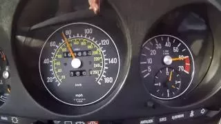 Mercedes R107 560SL- acceleration 0-140 km/h GoPro
